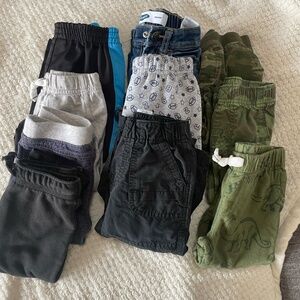 LOT OF 10 PANTS/SWEATS BABY BOY  SIZE 18-24 MONTHS